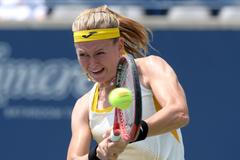 Marie Bouzková na turnaji v Torontu 2019 (Rogers Cup)