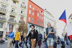 Milion chvilek pro demokracii Demonstrace Brno