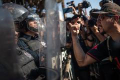 Karavana migrantů na hranicích USA