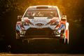 Ott Tänäk v Toyotě na trati Německé rallye 2019