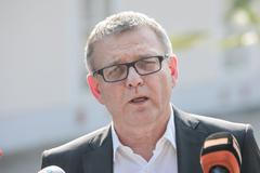 Nastupující ministr kultury Lubomír Zaorálek, tisková konference Lány, 26. 8. 2019