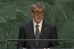 Babiš v OSN o vystoupení Grety Thunbergové: Hysterická a agresivní řeč nevedou k rozumné diskuzi