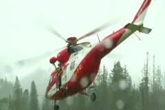 Záchranná operace v polských Tatrách poté, co udeřil blesk