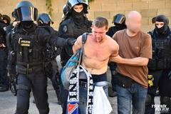 Fanoušci Baníku v Praze