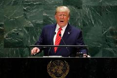 Americký prezident Donald Trump na půdě OSN.