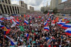 Protesty moskva demonstrace