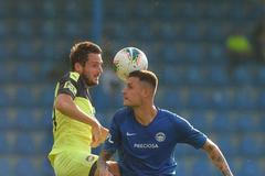 2. kolo fotbalové Fortuna:Ligy 2019/20, Liberec - Plzeň: Luděk Pernica a Roman Potočný (v modrém)