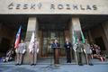 Pietní akce u Českého rozhlasu připomínající 21. srpna 1968