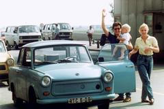 Východoněmečtí uprchlíci na maďarsko-rakouské hranici