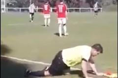 Opilý rozhodčí Milan Šefara v Berouně