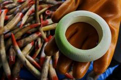 Náramek ze slonoviny - ilustrační foto.