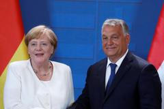 Merkelová a Orbán, Sopron, 19.8.2019