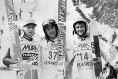MS ve skocích na lyžích Planica 1994: Espen Bredese, Jaroslav Sakala a Roberto Cecon