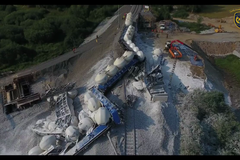 Nehoda nákladního vlaku