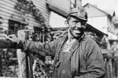 šťastný horník úsměv USA Západní Virginie 1938