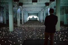 Interiéry pod bývalým pomníkem Stalina na Letné