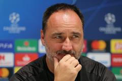 Tisková konference před zápasem Slavie v Miláně