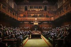 Banksy: Devolved Parliament (Parlament zbavený moci), 2009