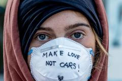 Frankufrtský autosalon IAA protesty ekologie aktivisté