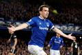 Anglická fotbalová liga 2018/19, Everton - Burnley: Seamus Coleman slaví gól Evertonu na 2:0.