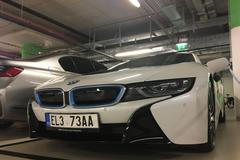 BMW i8 elektromobil registrační značka
