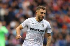 Tomáš Ladra z Plzně v utkání 3. předkola Ligy mistrů na hřišti Rangers