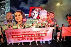 Izrael, Hamas, Gaza, rukojmí, protest, Palestina