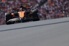 Oscar Piastri, McLaren v kvalifikaci na VC Nizozemska F1 2025