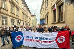 Demonstrace Pražský hrad 27. 9. 2025