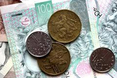 mince bankovky peníze