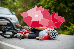 Nehody cyklistů s autama - Ikona, poutací foto