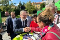 Nejlepší premiér, jakého jsme kdy měli, tvrdili příznivci Petra Fialy na Vysočině.