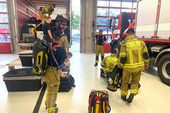 Hasiči, Texas, záchranáři, pes, Czert