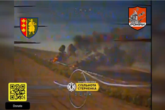 Ukrajinský dronový útok na vlak