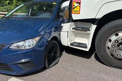 Nehoda kamionu s osobním autem na německé dálnici