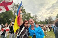 Můžeme dopadnout jako Ukrajina, zaznělo před ruským velvyslanectvím