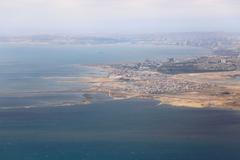 Kaspické moře, Ázerbajdžán, Baku, pobřeží