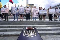 Ukrajina, Kyjev, pohřeb, armáda, anarchista, LGBT, David Chychkan, voják, smrt