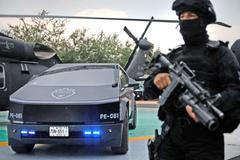 Mexiko, policie, Cybertruck, Tesla