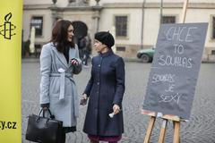 Chce to souhlas - happening za změnu definice znásilnění - Konsent, Amnesty International - Olga Richterová, Piráti, Klára Kocmanová, Piráti