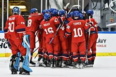 Radost českých hokejistů