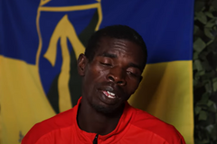 Zajatý keňský atlet