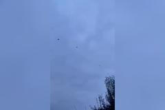 Ruské drony Šahíd mířící k útoku na ukrajinské civilisty