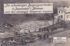 protržená přehrada na bílé desné jizerské hory