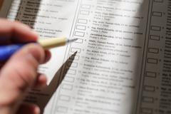 Volby, kandidátka, křížkování, Piráti - ilustrační foto