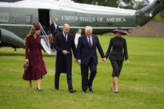 Donald Trump Británie Princ William