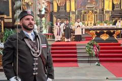 Mše za střeleného aktivistu Charlieho Kirka v Chrámu Matky Boží před Týnem v Praze. Mši odsloužil kardinál Dominik Duka.