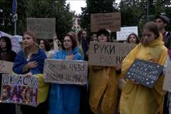 Ukrajinci demonstrovali na podporu nového zákona, který obnovuje nezávislost protikorupčních orgánů