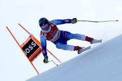 Matteo Franzoso při letošním závodu Světového poháru v Kitzbühelu