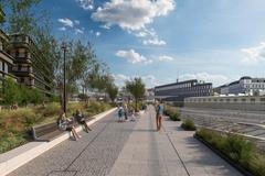 Platforma, která má vzniknout nad Masarykovým nádražím.